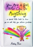Carte Blanche Blue Mountain Arts Little Keepsake Book titled "You Are a Girl Who Can Do Anything" with decorative cover design