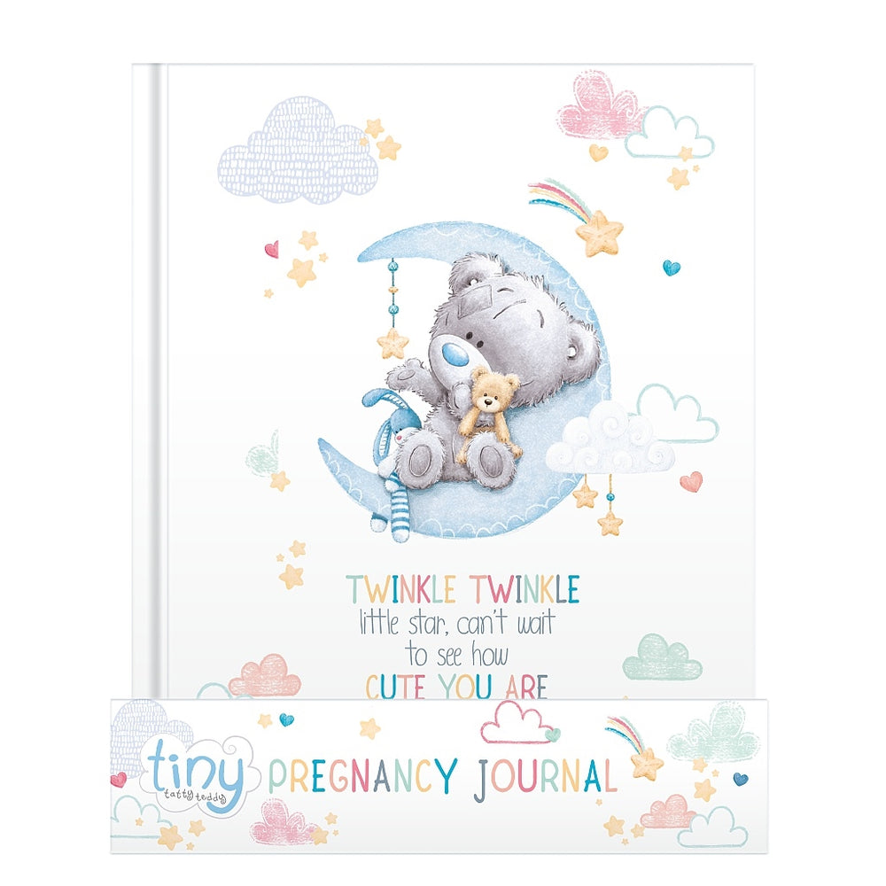 Carte Blanche Tiny Tatty Teddy pregnancy journal, a book for documenting pregnancy milestones with adorable Tatty Teddy illustrations.