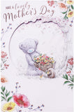 Carte Blanche Bear pushing wheelbarrow handmade Mother's Day greeting card, featuring detailed illustration and festive design.