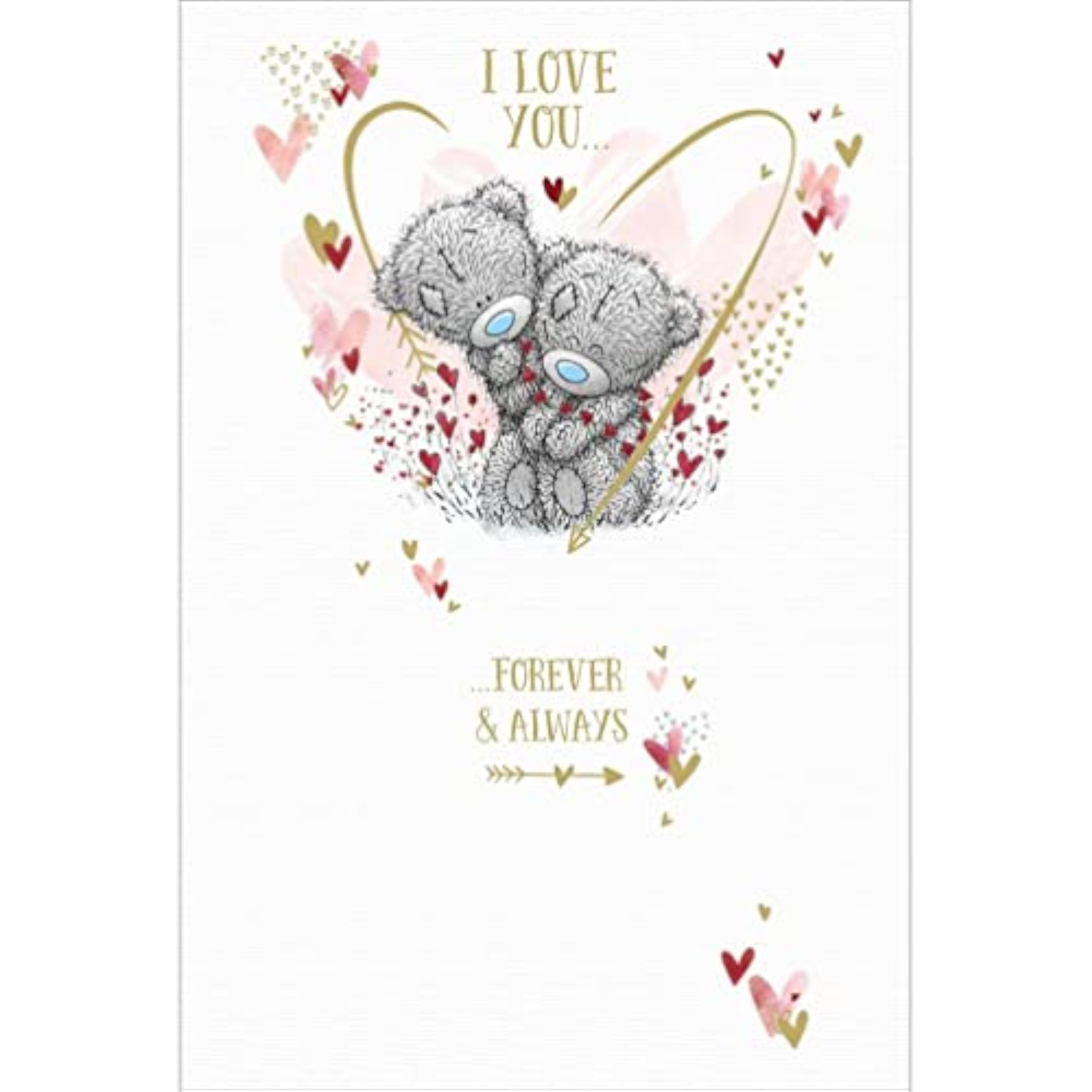 Carte Blanche Valentine’s Day greeting card featuring cute bears with a heart garland design.