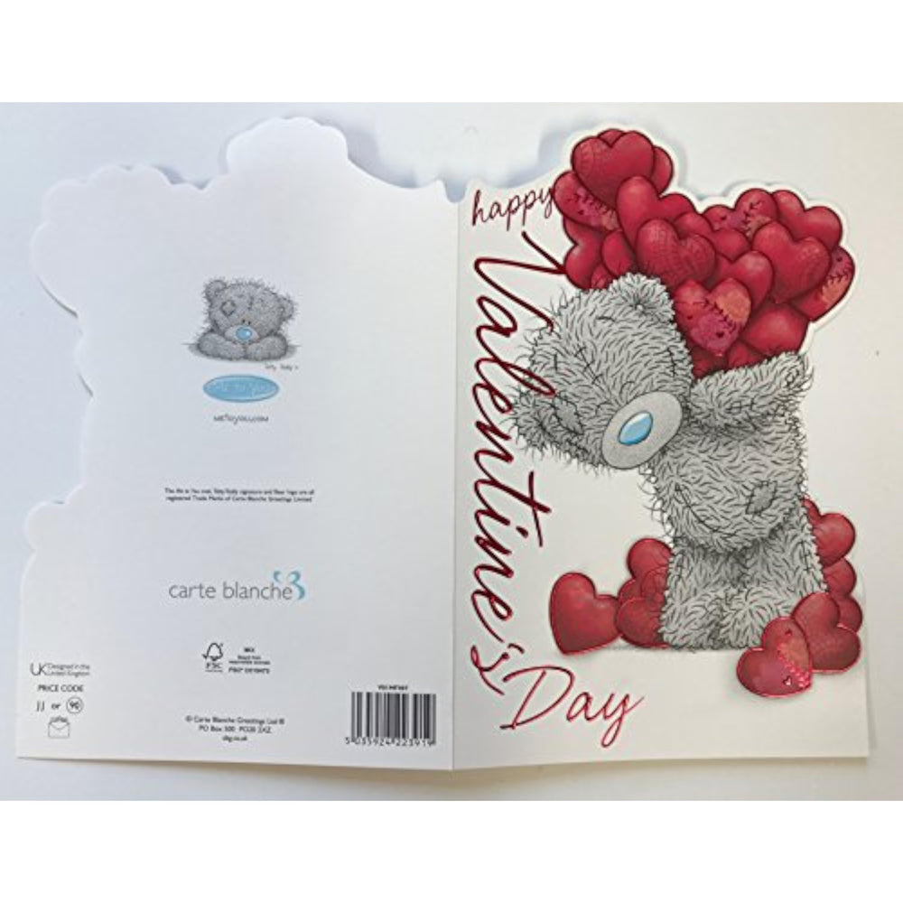 Carte Blanche Bundle of Hearts Bear Valentine's Day greeting card featuring a cute bear design with red hearts.
