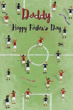 Carte Blanche Daddy Football Happy Father's Day greeting card with football design and cheerful message, perfect for dads.