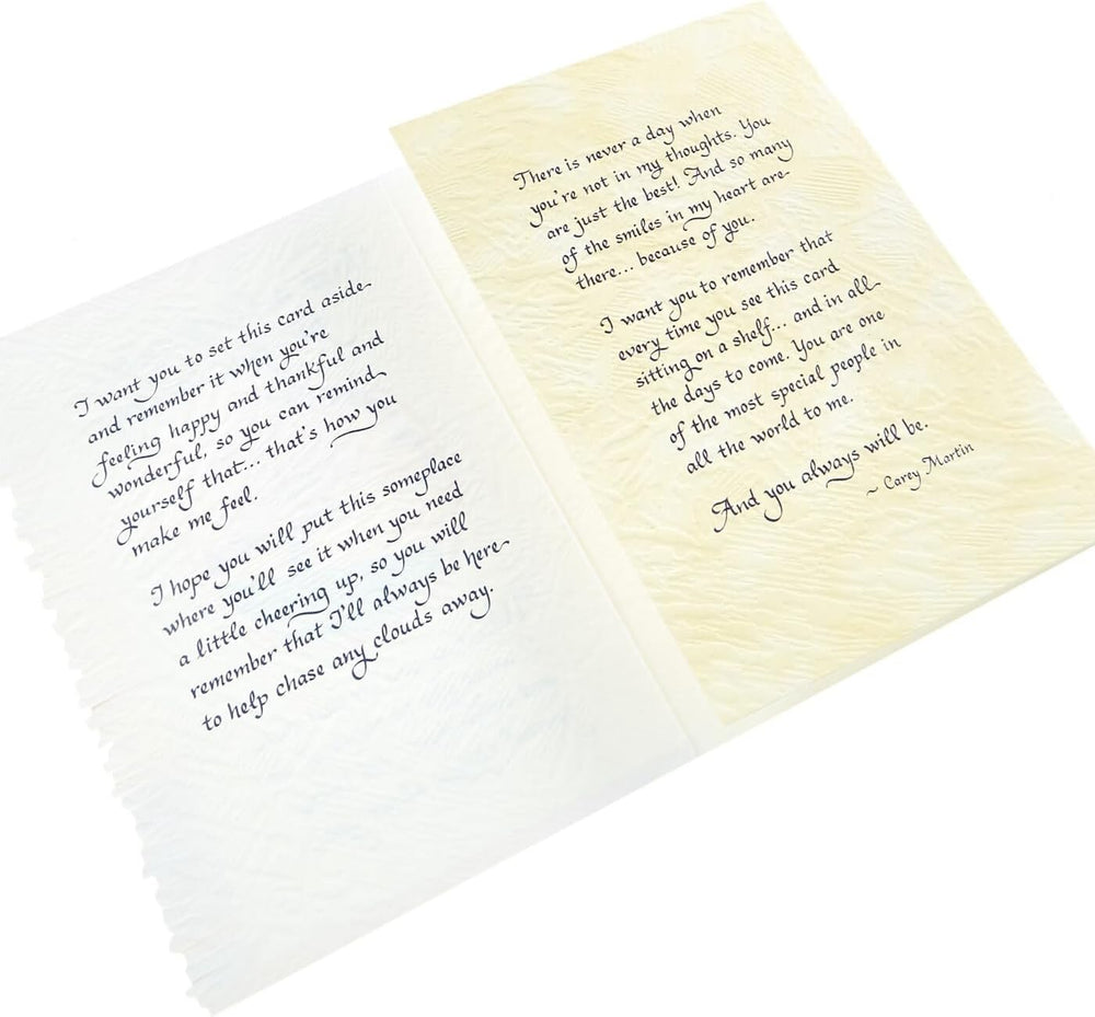 Carte Blanche "Just a Little Note for You" greeting card with floral design, perfect for sending heartfelt messages.