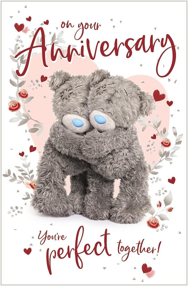 Carte Blanche Me to You Bear anniversary greeting card featuring an adorable bear design on the front.