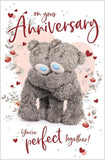 Carte Blanche Me to You Bear anniversary greeting card featuring an adorable bear design on the front.