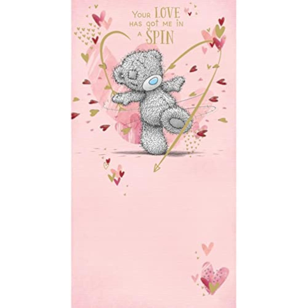 Carte Blanche Me to You Bear Valentine's Day greeting card featuring a cute bear and romantic message in a colorful design.