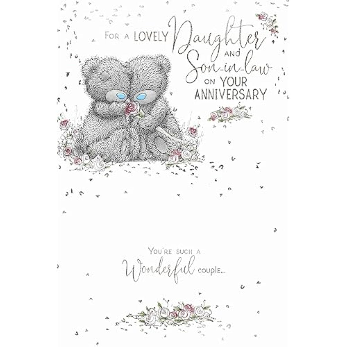 Carte Blanche Me to You anniversary greeting card for daughter and son-in-law, featuring a heartfelt design and elegant message.