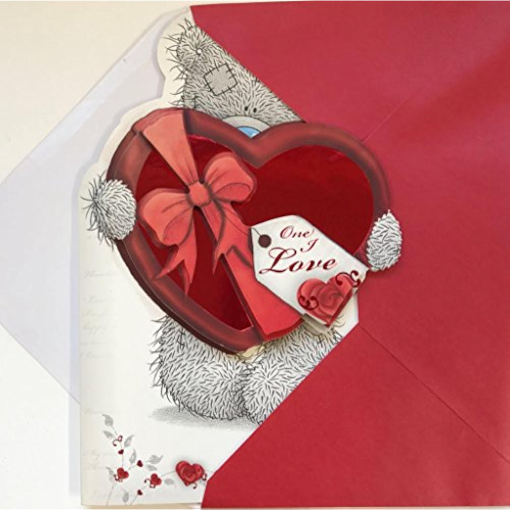 Carte Blanche Me to You bear Valentine's Day card with love message and cute bear illustration, designed for greeting occasions.