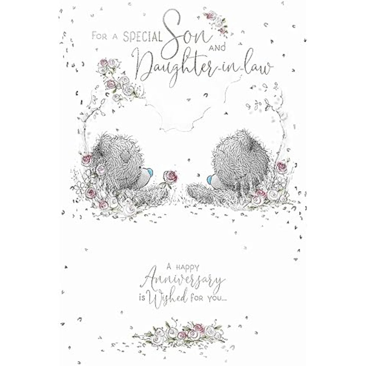 Carte Blanche Me to You anniversary greeting card for son and daughter-in-law, featuring heartfelt message and elegant design.