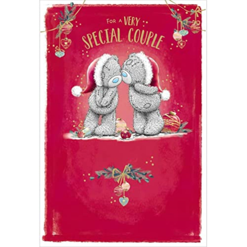 Carte Blanche special couple bears embracing greeting card, featuring cute bear illustration on a romantic greeting card.