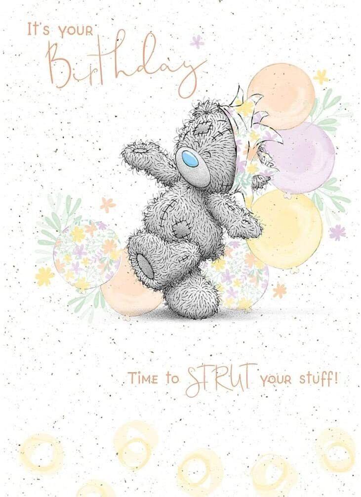 Carte Blanche Tetty Teddy Bear birthday greeting card featuring a cute teddy bear illustration for celebrating special occasions
