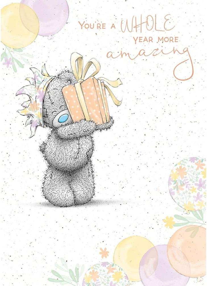 Carte Blanche Tetty Teddy Bear birthday greeting card featuring adorable teddy bear and colorful birthday designs.