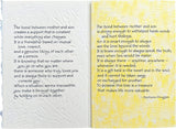 Carte Blanche greeting card featuring a heartfelt design symbolizing the bond between mother and son.