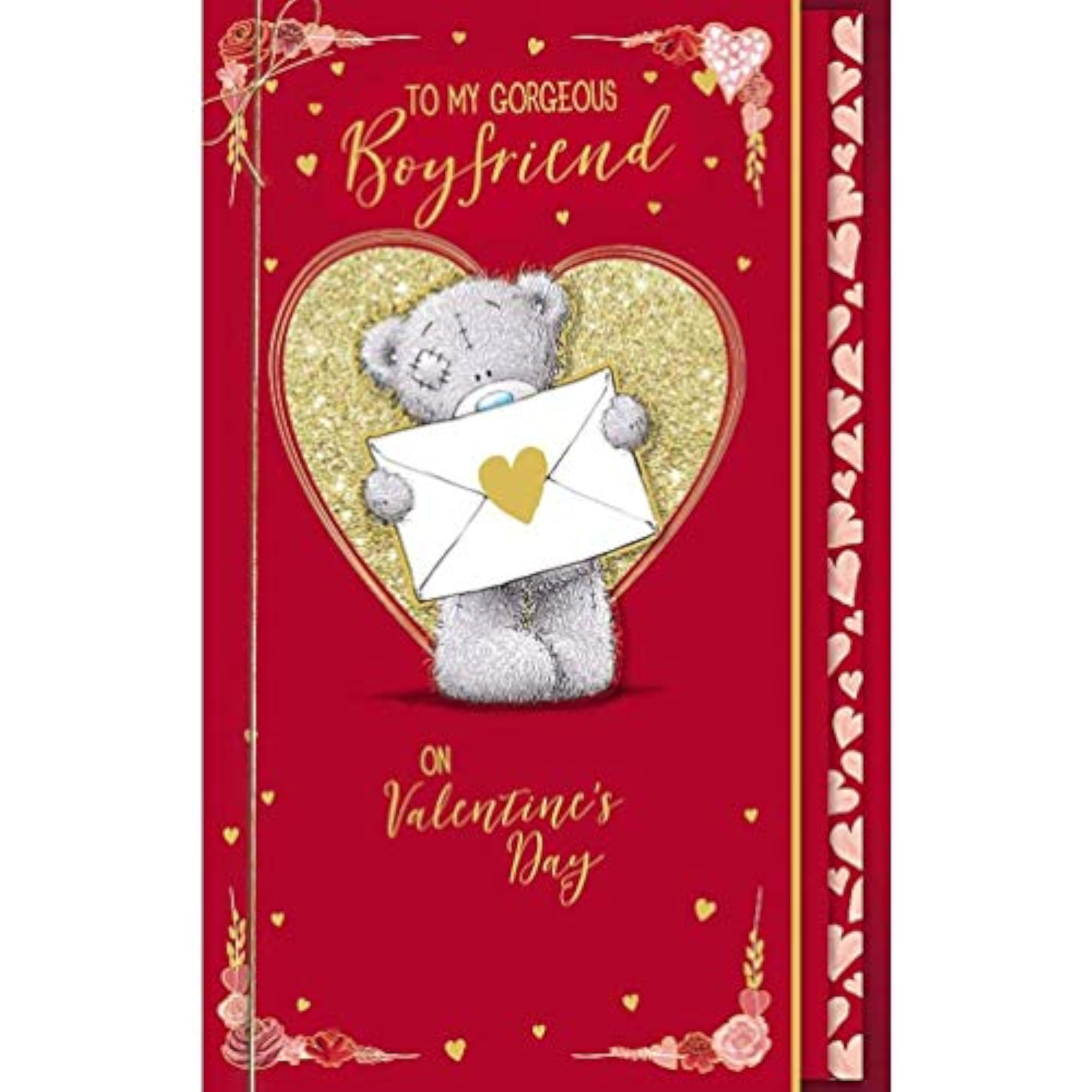 Carte Blanche Valentine's Day greeting card featuring a romantic message for my perfect fiancé, with elegant design and heartfelt sentiment.