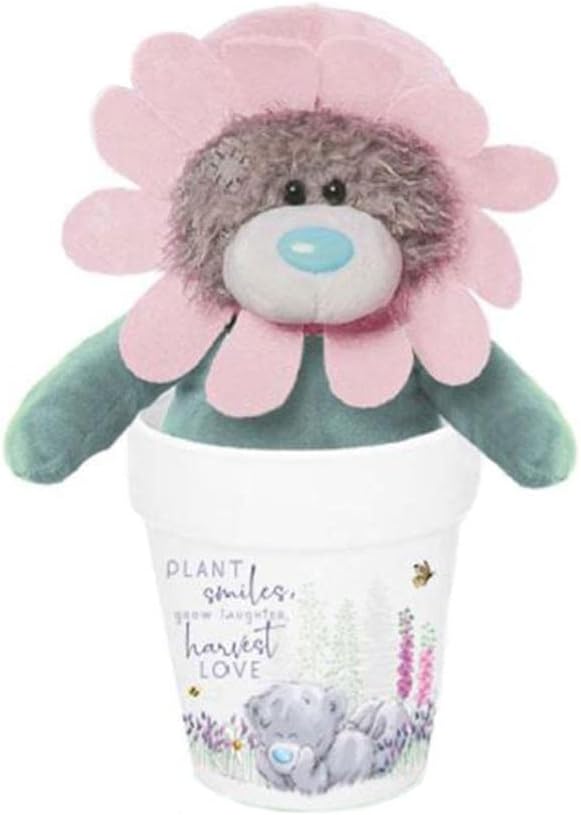 Carte Blanche Me to You Tatty Teddy Bear in plant pot-shaped mug from the official collection, white ceramic mug with teddy design.