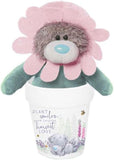Carte Blanche Me to You Tatty Teddy Bear in plant pot-shaped mug from the official collection, white ceramic mug with teddy design.