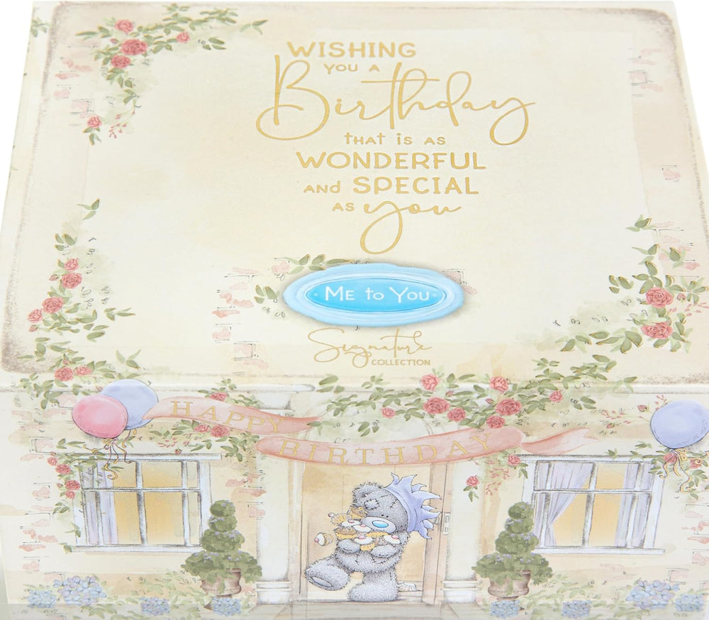 Carte Blanche Tatty Teddy luxury bone china birthday mug in satin-lined gift box from the Signature Collection.