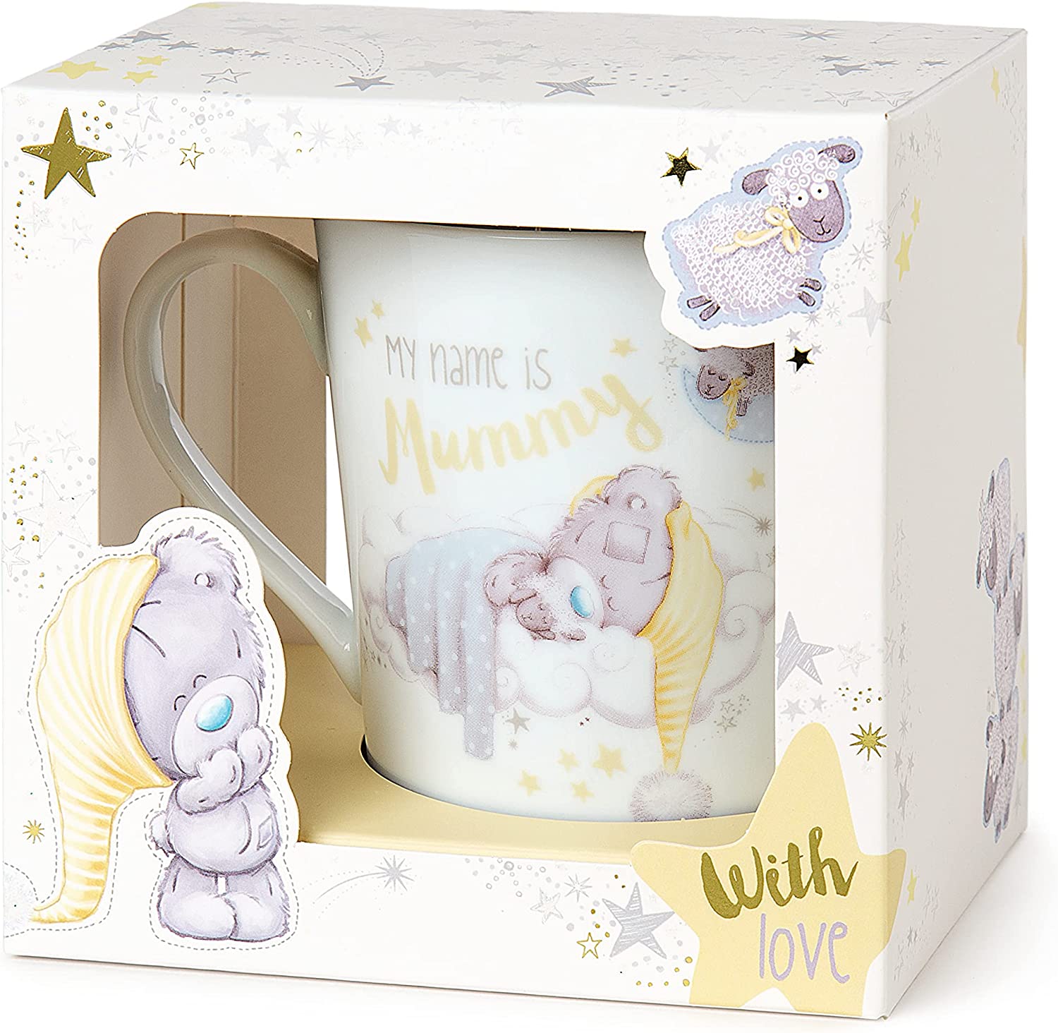 Carte Blanche Tiny Tatty Teddy Mummy ceramic mug with cute teddy design, perfect for giftware or everyday use.