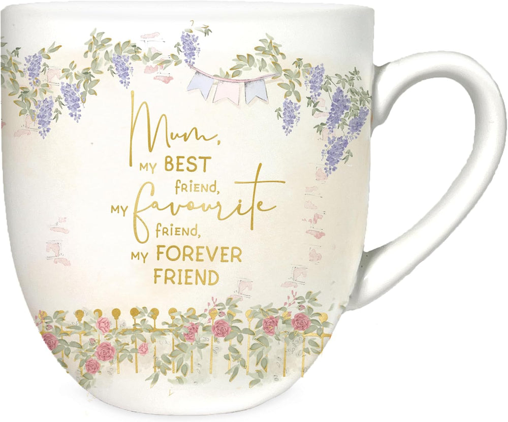Carte Blanche Tatty Teddy luxury bone china mug for mum, displayed in satin-lined gift box from the Signature Collection.