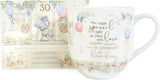 Tatty Teddy luxury bone china mug from Carte Blanche Signature Collection in satin-lined box, ideal for 30th birthday gift.