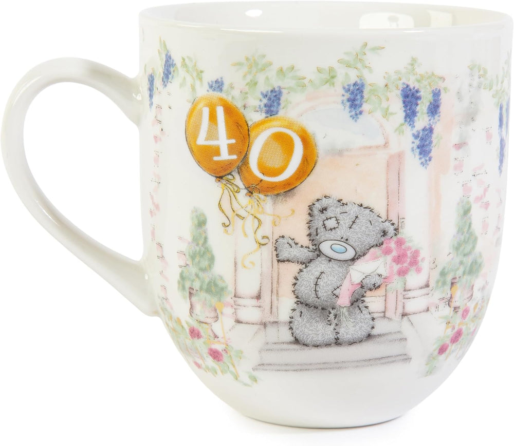 Tatty Teddy luxury bone china mug from Carte Blanche's Signature Collection, presented in a satin-lined box for 40th birthday gift.