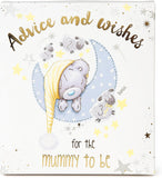 Carte Blanche Tiny Tatty Teddy baby shower prediction and advice cards, featuring cute teddy bear illustrations for party decor.