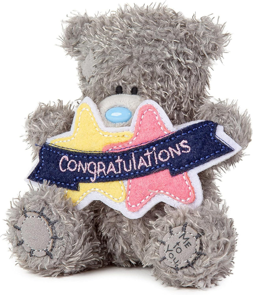 Carte Blanche S4 Congratulations plush soft toy with colorful embroidered details and a friendly, cuddly appearance.