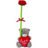 Carte Blanche S4 soft toy with rose and gift box, featuring a plush design and decorative packaging.