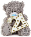 Grey Me to You Tatty Teddy 21st Lightbox Effect Bear soft toy from Carte Blanche's Official Collection, plush and adorable.