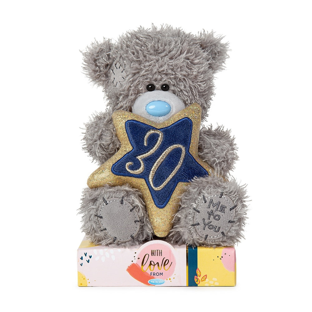 Carte Blanche 30th Birthday Star plush soft toy, a colorful and cuddly giftware item celebrating a special milestone.