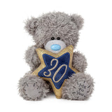 Carte Blanche 30th Birthday Star plush toy, soft and cuddly giftware with a star shape for celebrating a 30th birthday.