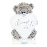 Soft plush heart-shaped toy from Carte Blanche's Always and Forever collection, perfect for gifting and sentimental keepsakes.