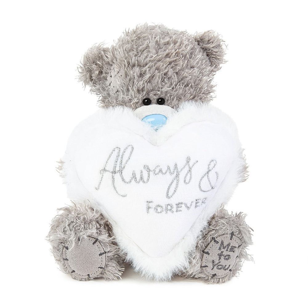 Soft plush heart from Carte Blanche's Always and Forever collection, ideal as a gift or decorative soft toy.