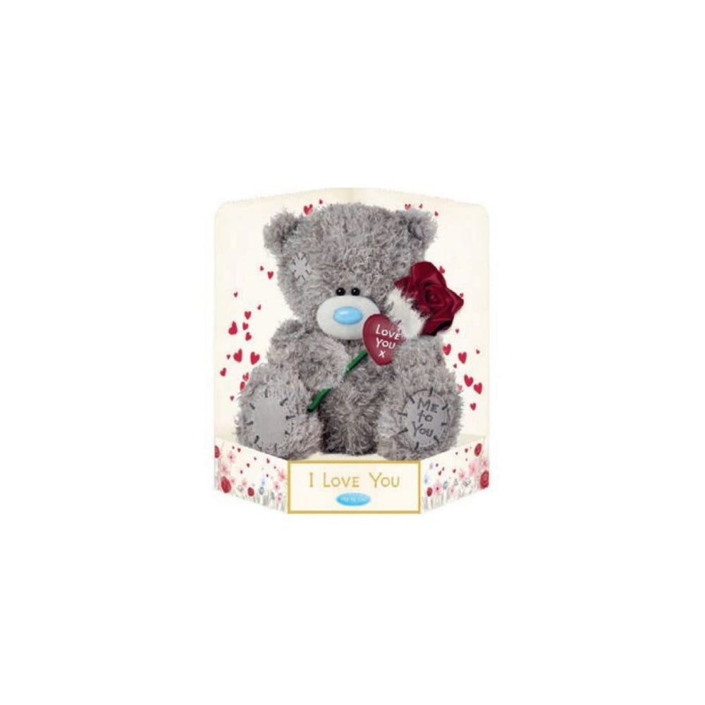 Carte Blanche Plush Bear Love You soft toy, 16cm, featuring a cute plush bear with a "Love You" message, perfect for gifts.