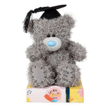 Carte Blanche Tatty Teddy graduation plush soft toy with a cap and gown, celebrating graduation with adorable details.