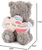 Carte Blanche Tatty Teddy plush bear, 10cm soft toy, with "Love You Mummy" message, ideal for Mother’s Day gift.