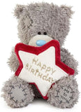 Carte Blanche Tatty Teddy plush birthday bear, 10cm high with embroidered star, part of the official soft toys and giftware collection.