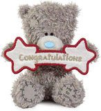 Carte Blanche Tatty Teddy plush bear, 10cm high, soft toy from the official Congratulations Bear collection, perfect for gifting.