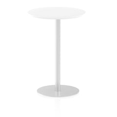 Dynamic Italia 600mm Poseur Round Table White Top 1145mm High Leg ITL0114 DD