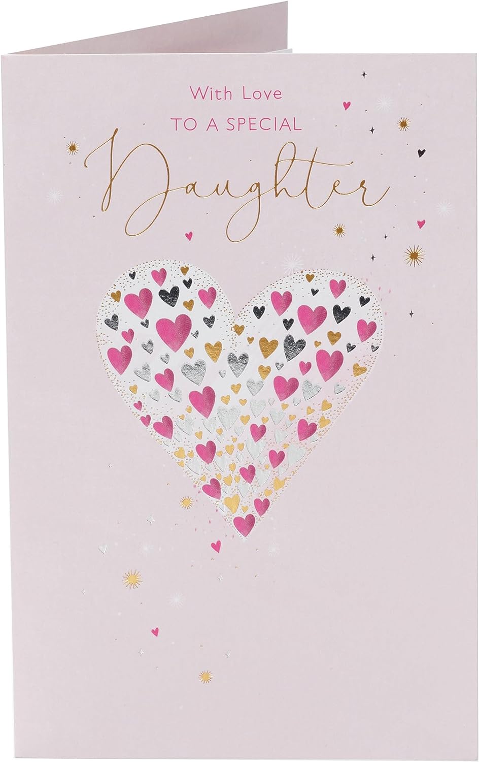 Mini Hearts Design Daughter Birthday Card