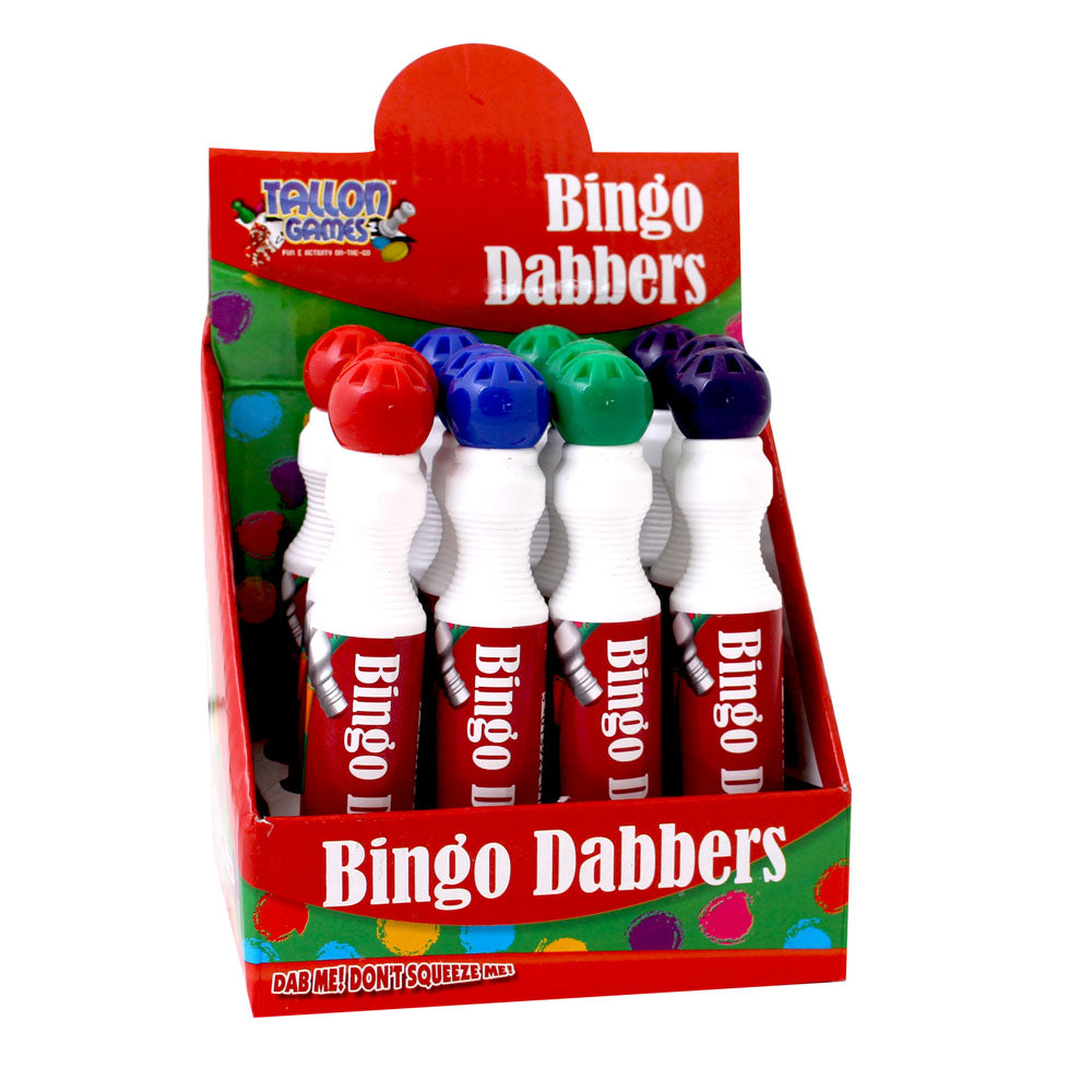 Large Bingo Dabber Blue Red Green Purple