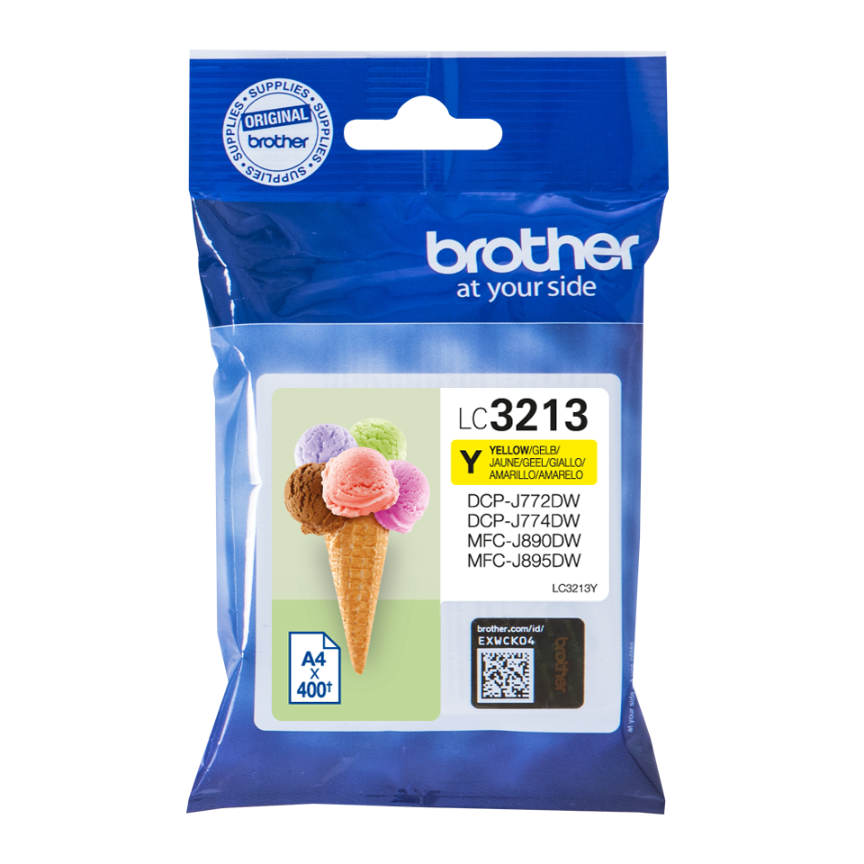 Brother Yellow Ink Cartridge 10ml - LC3213Y