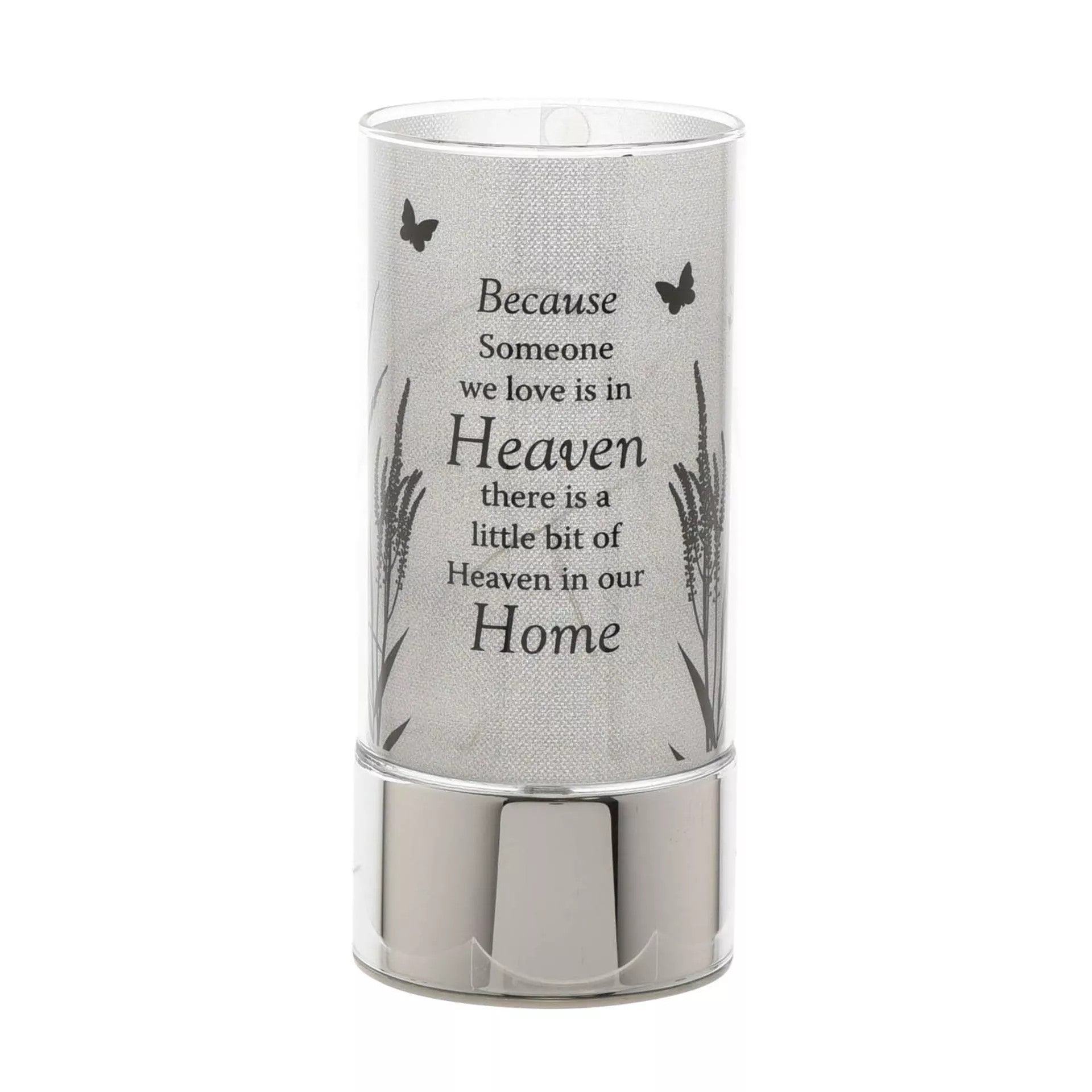 Celebrations Thoughts of You Memorial Tube Light with 'heaven' tribute message, a heartfelt keepsake and decorative light.