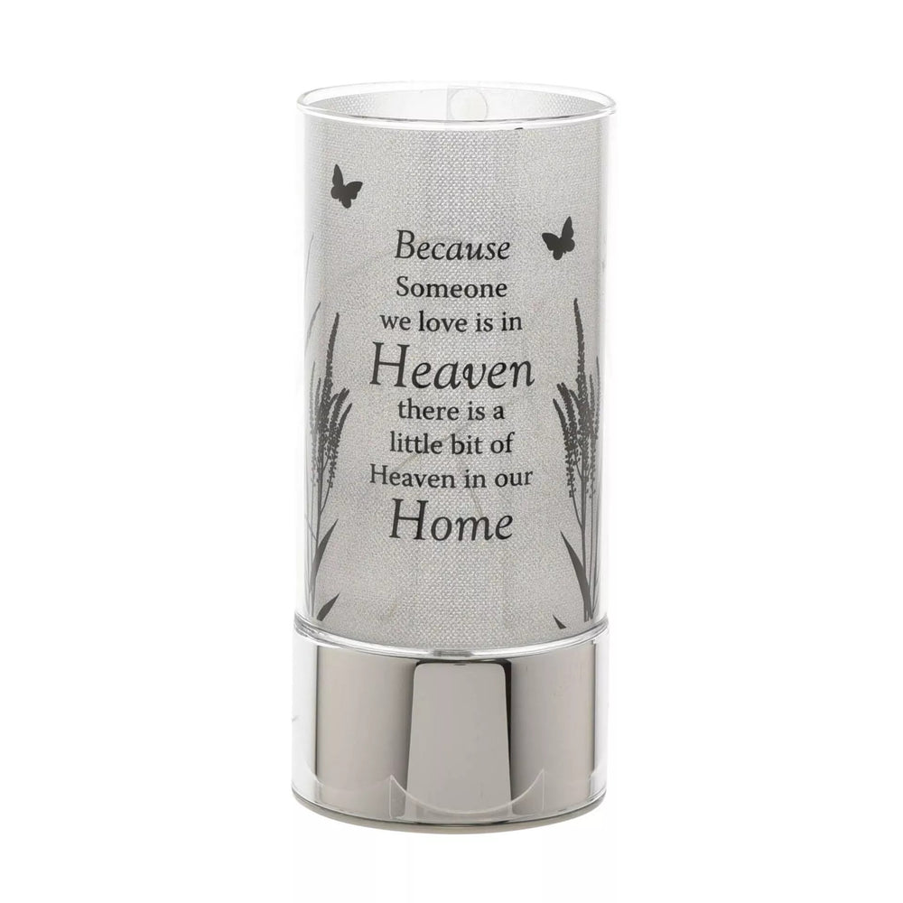 Celebrations Thoughts of You Memorial Tube Light with 'heaven' tribute message, a heartfelt keepsake and decorative light.