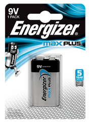 Energizer Max Plus 9V Alkaline Batteries (Pack 1) - E301323303