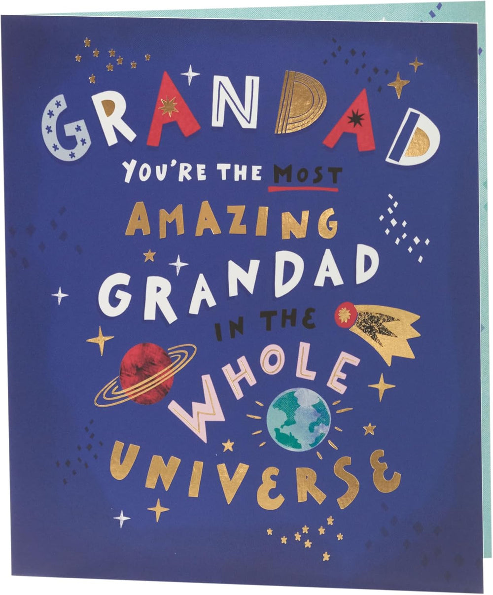 UK Greetings Father's Day Card for Grandad - Sweet Space Design