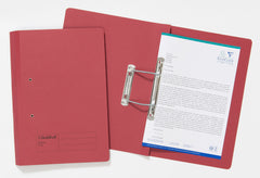 Guildhall Spring Transfer File Manilla Foolscap 285gsm Red (Pack 25) - 346-REDZ