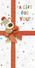 Boofle Wrapped In Ribbon Christmas Moneyholder Gift Card – Cute Festive Design
