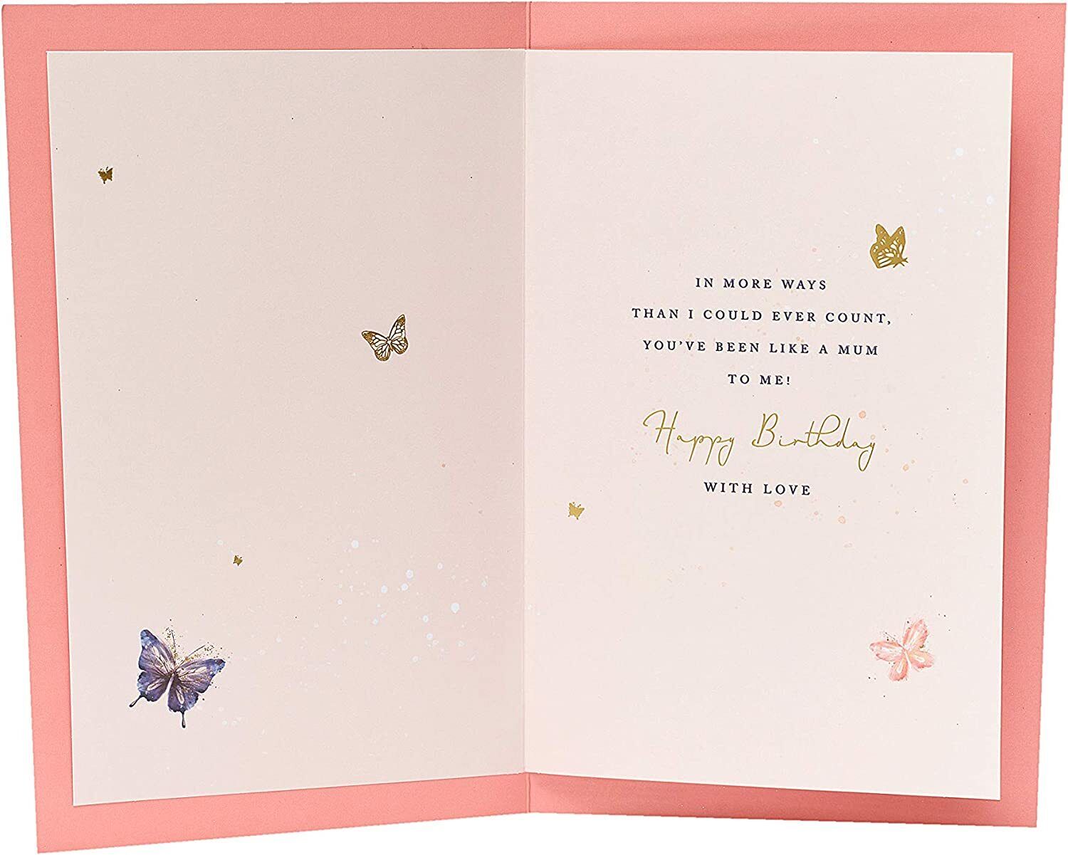 Your Like a Mum to Me Happy Birthday? Beautiful Quality Birthday Card