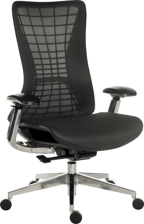 Quantum Mesh Back Executive Chair Chair Black with Black Frame - 6966BLK DD